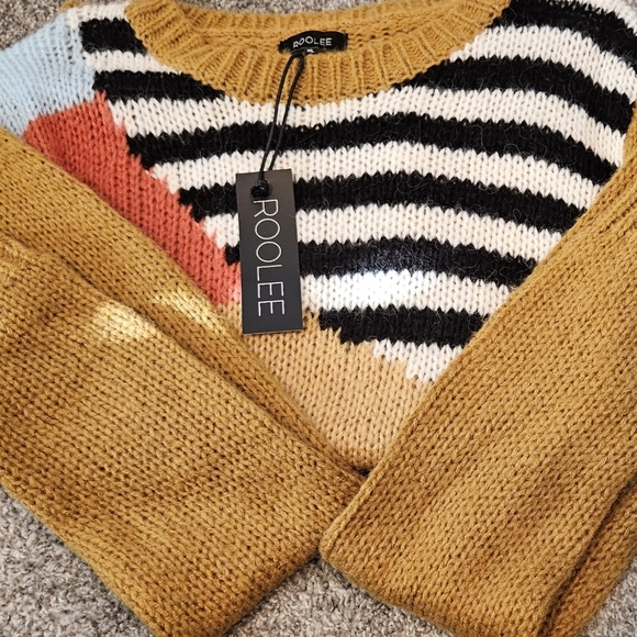 Roolee Color block Mohair/Wool blend Sweater XL - Picture 3 of 4